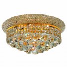 Adele 6-Light 14" Crystal Flush Mount 1530F14G-SS