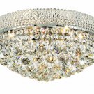 Adele 8-Light 16" Crystal Flush Mount 1530F16C-SS