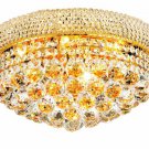 Adele 8-Light 16" Crystal Flush Mount 1530F16G-SS