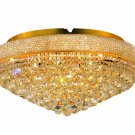 Adele 15-Light 28" Crystal Flush Mount 1530F28G-SA