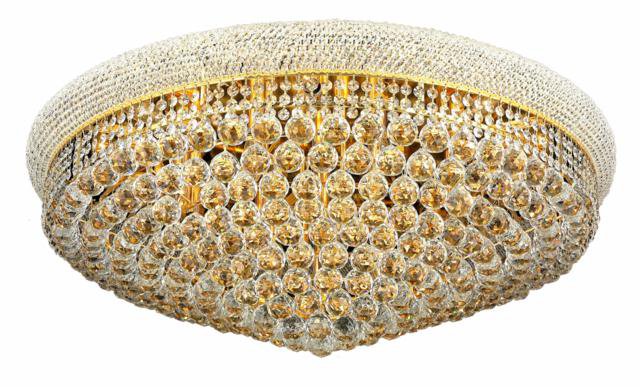 Adele 20-Light 36" Crystal Flush Mount 1530F36G-SA