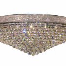 Adele 30-Light 42" Crystal Flush Mount 1530F42C-SS