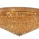 Adele 33-Light 48" Crystal Flush Mount 1530F48G-SS