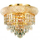 Adele 3-Light 10" Crystal Flush Mount 1531F10G-RC