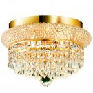 Adele 4-Light 12" Crystal Flush Mount 1531F12G-SA