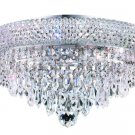 Adele 6-Light 14" Crystal Flush Mount 1531F14C-SA
