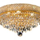 Adele 6-Light 14" Crystal Flush Mount 1531F14G-EC