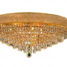 Adele 12-Light 24" Crystal Flush Mount 1531F24G-SS