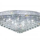 Adele 20-Light 36" Crystal Flush Mount 1531F36C-SS