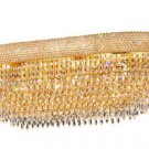 Adele 24-Light 24" Crystal Flush Mount 1531F40SG-SA