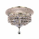 Adele 3-Light 10" Crystal Flush Mount 1533F10C-SS