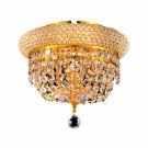Adele 3-Light 10" Crystal Flush Mount 1533F10G-SS