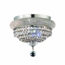 Adele 4-Light 12" Crystal Flush Mount 1533F12C-SS