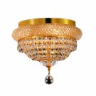 Adele 4-Light 12" Crystal Flush Mount 1533F12G-RC