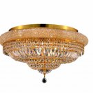 Adele 15-Light 28" Crystal Flush Mount 1533F28G-SS