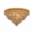 Agathe 9-Light 20" Crystal Flush Mount 1615F20G-SS