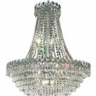 Agathe 12-Light 24" Crystal Chandelier 1617D24C-SS