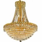 Agathe 12-Light 24" Crystal Chandelier 1617D24G-SA