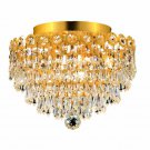 Agathe 4-Light 12" Crystal Flush Mount 1617F12G-EC