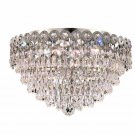 Agathe 4-Light 16" Crystal Flush Mount 1617F16C-SA