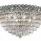 Agathe 9-Light 20" Crystal Flush Mount 1617F20C-SA