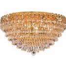 Agathe 9-Light 20" Crystal Flush Mount 1617F20G-EC