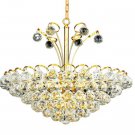 Brigitte 8-Light 22" Crystal Chandelier 6890D22G-EC