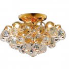 Brigitte 4-Light 12" Crystal Flush Mount 6890F12G-SS