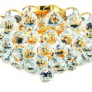 Brigitte 4-Light 14" Crystal Flush Mount 6890F14G-SA