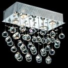 Bernadette 4-Light 8" Crystal Flush Mount 1718F16C-SA