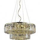 Chantal 9-Light 20" Crystal Chandelier 1731D20G-SS