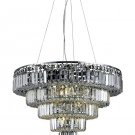 Chantal 14-Light 26" Crystal Chandelier 1731D26C-SS