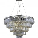 Chantal 17-Light 30" Crystal Chandelier 1731D30C-SA