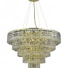 Chantal 17-Light 30" Crystal Chandelier 1732D30G-RC