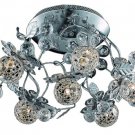 Geraldene 6-Light 18" Crystal Flush Mount 1763F18C-EC