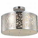Heloise 3-Light 14" Crystal Flush Mount 1769F14C-RC