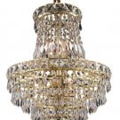 Karci 6-Light 14" Crystal Ceiling Pendant 2148D14G-EC