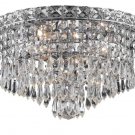 Karci 4-Light 14" Crystal Flush Mount 2148F14C-SA