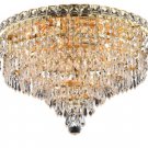Karci 8-Light 18" Crystal Flush Mount 2148F18G-RC