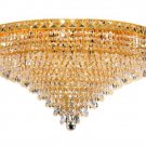 Karci 18-Light 30" Crystal Flush Mount 2148F30G-EC