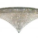 Karci 33-Light 48" Crystal Flush Mount 2148F48C-SA