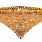 Karci 33-Light 48" Crystal Flush Mount 2148F48G-SA