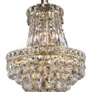 Karci 6-Light 14" Crystal Ceiling Pendant 2149D14G-SS