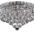 Karci 4-Light 14" Crystal Flush Mount 2149F14C-EC