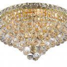 Karci 8-Light 18" Crystal Flush Mount 2149F18G-EC