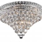 Karci 10-Light 20" Crystal Flush Mount 2149F20C-RC