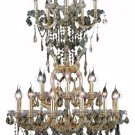 Karla 25-Light 30" Crystal Chandelier 2380D30SG-GT-SS
