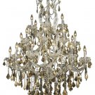 Karla 28-Light 38" Crystal Chandelier 2380D38C-GT-SS