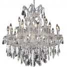 Karla 19-Light 30" Crystal Chandelier 2381D30C-SS