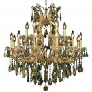 Karla 19-Light 30" Crystal Chandelier 2381D30G-GT-SS